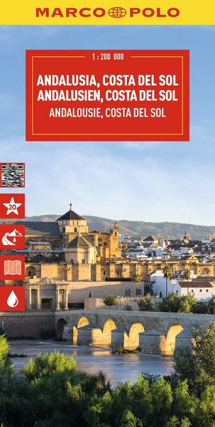Produktbild: MARCO POLO Reisekarte Andalusien, Costa del Sol 1:200.000