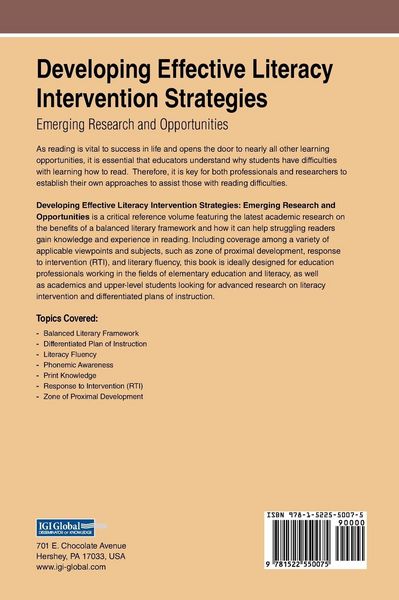 Produktbild: Developing Effective Literacy Intervention Strategies