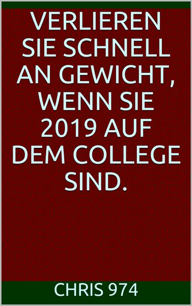 Produktbild: Verlieren Sie schnell an Gewicht, wenn Sie 2019 auf dem College sind.