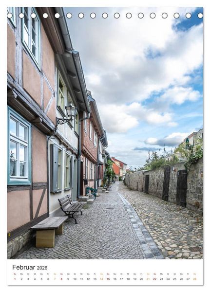Produktbild: Altstadt Quedlinburg (Tischkalender 2026 DIN A5 hoch), CALVENDO Monatskalender