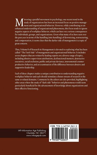 Produktbild: The Dark Side of Management (Hc)