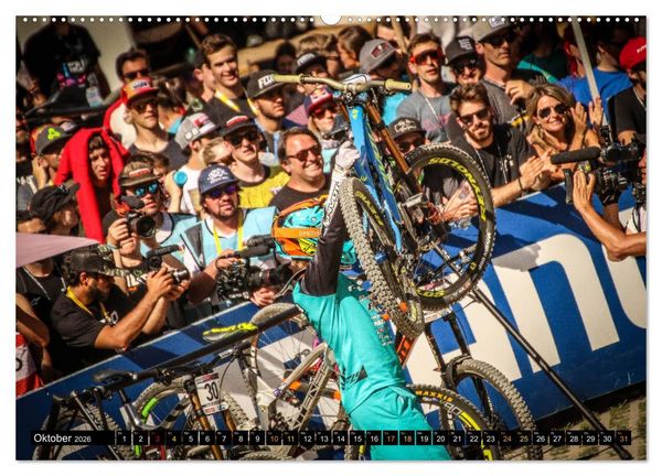 Produktbild: Downhill Racing (hochwertiger Premium Wandkalender 2026 DIN A2 quer), Kunstdruck in Hochglanz