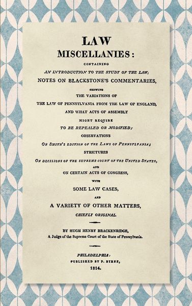 Produktbild: Law Miscellanies [1814]