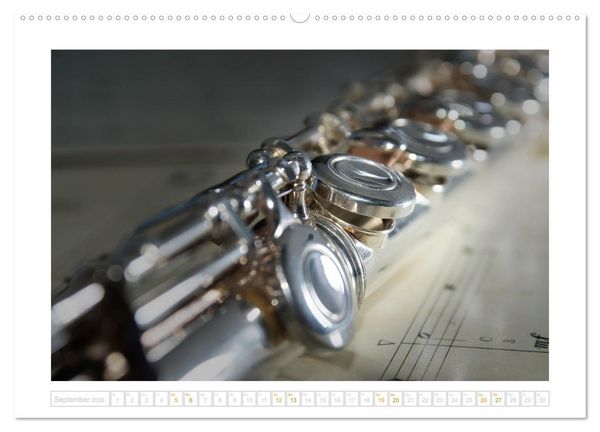 Produktbild: Die Querfl&ouml;te, ein herrliches Instrument (hochwertiger Premium Wandkalender 2026 DIN A2 quer), Kunstdruck in Hochglanz