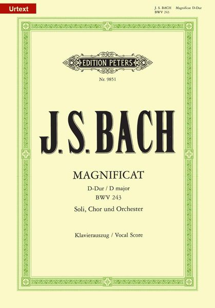 Magnificat in D Bwv 243 (Vocal Score)