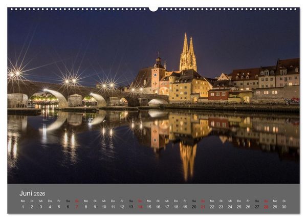 Produktbild: Regensburg - Stadtansichten (Wandkalender 2026 DIN A2 quer), CALVENDO Monatskalender