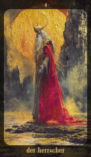 Produktbild: Bernsteinmond Tarot - 78 Tarotkarten und 80-seitiges Booklet