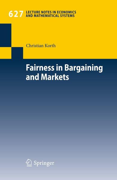 Produktbild: Fairness in Bargaining and Markets