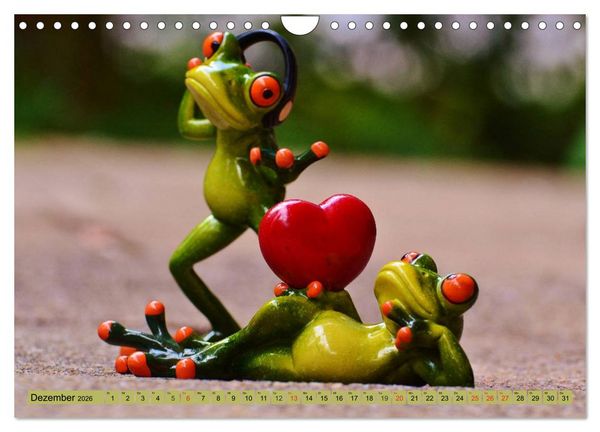 Produktbild: Froschsommer. Liebe, Sonne und Urlaub (Wandkalender 2026 DIN A4 quer), CALVENDO Monatskalender