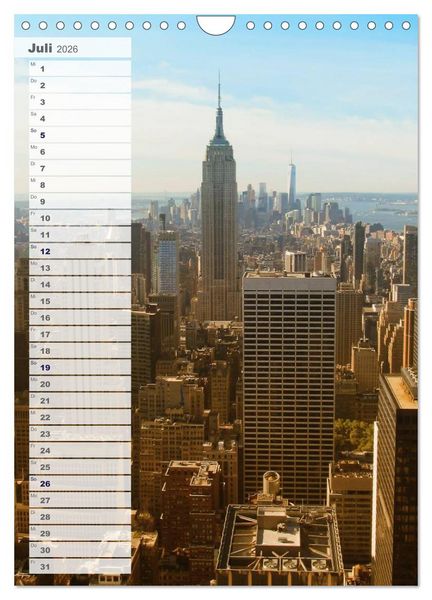 Produktbild: New York - Manhattan (Wandkalender 2026 DIN A4 hoch), CALVENDO Monatskalender
