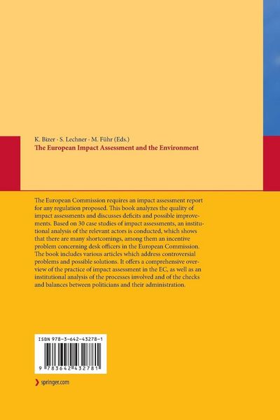 Produktbild: The European Impact Assessment and the Environment