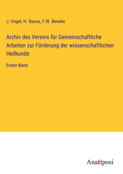 "Archiv Des Vereins Für Gemeinschaftliche Arbeiten Zur Förderung Der ...