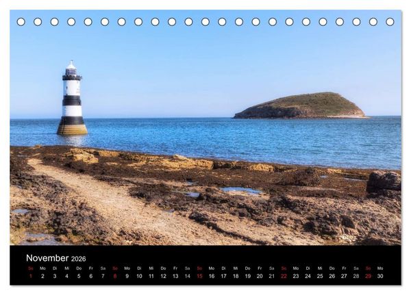 Produktbild: Wales (Tischkalender 2026 DIN A5 quer), CALVENDO Monatskalender