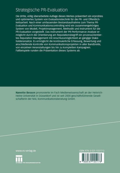 Produktbild: Strategische PR-Evaluation