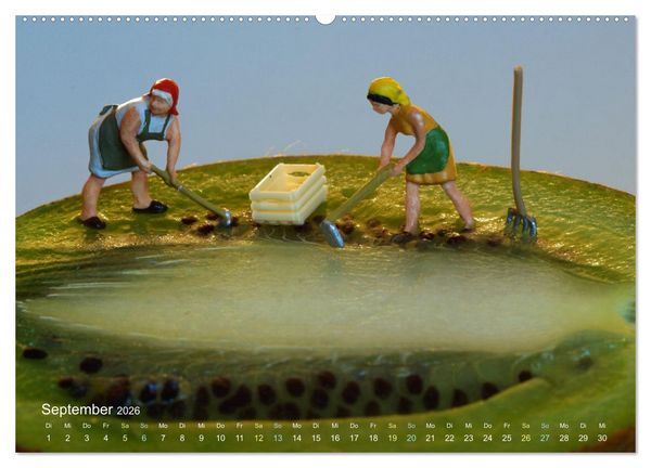 Produktbild: Das geheime Leben von Miniatur-Figuren (hochwertiger Premium Wandkalender 2026 DIN A2 quer), Kunstdruck in Hochglanz
