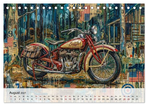 Produktbild: Kult-Motorr&auml;der der USA (Tischkalender 2027 DIN A5 quer), CALVENDO Monatskalender