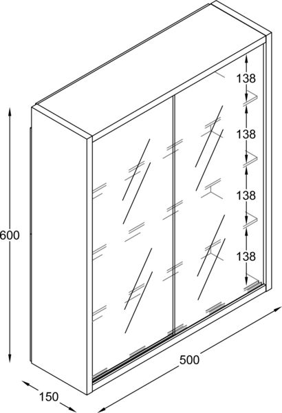 Produktbild: H&auml;ngevitrine Wandvitrine Sammel Deko Drivalo M