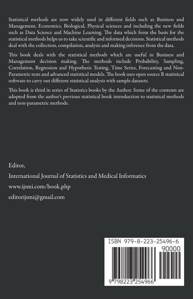 Produktbild: Introduction To Business Statistics Through R Software