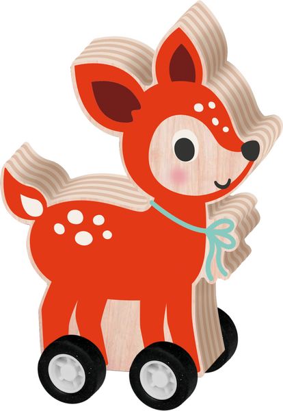 Produktbild: R&uuml;ckzieh-Tier - Wintertiere im Weihnachtswald, sort.i.D.