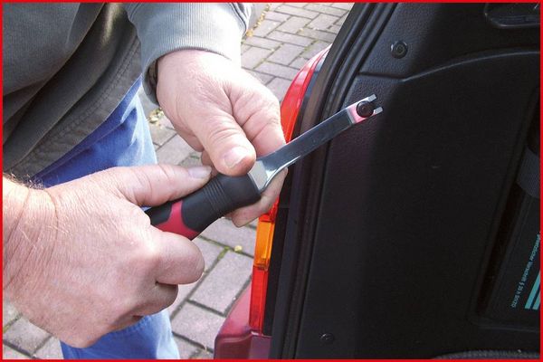 Produktbild: KS Tools 911.8191 Clipheber U-Form, schmal abgewinkelt, 230mm