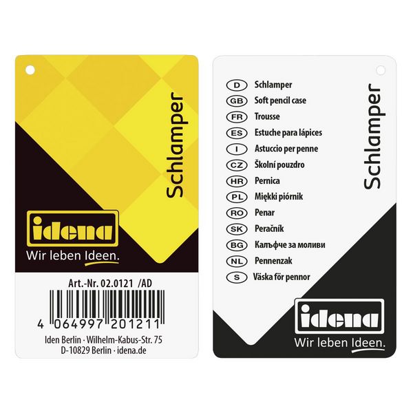 Produktbild: Idena Schlamperrolle 3 F&auml;cher schwarz
