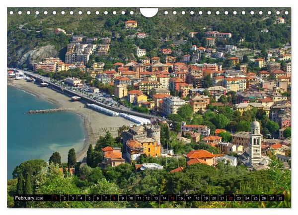 Produktbild: Riviera di Levante The Coast of Liguria (Wall Calendar 2026 DIN A4 landscape), CALVENDO 12 Month Wall Calendar