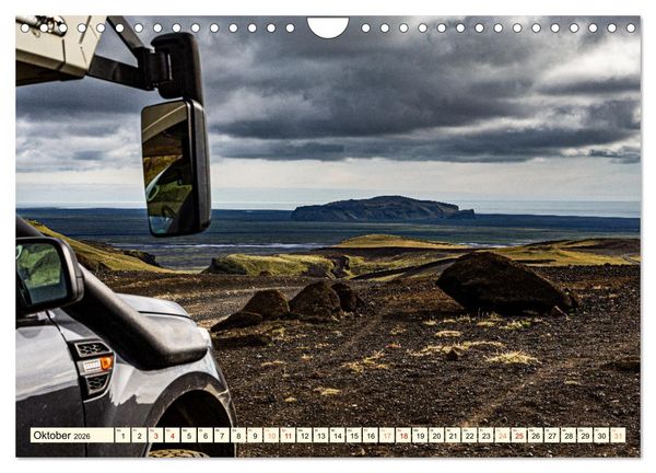 Produktbild: Overlanding on Iceland - Mit dem 4x4 Camper kreuz und quer &uuml;ber die Insel (Wandkalender 2026 DIN A4 quer), CALVENDO Monatskalender
