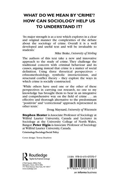 Produktbild: A Sociology of Crime
