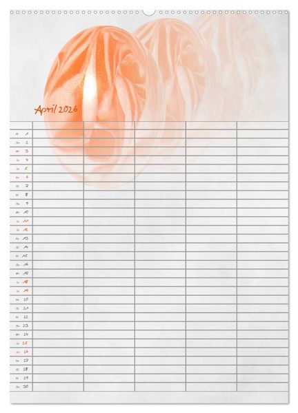 Produktbild: Familienplaner f&uuml;r die K&uuml;che. (hochwertiger Premium Wandkalender 2026 DIN A2 hoch), Kunstdruck in Hochglanz
