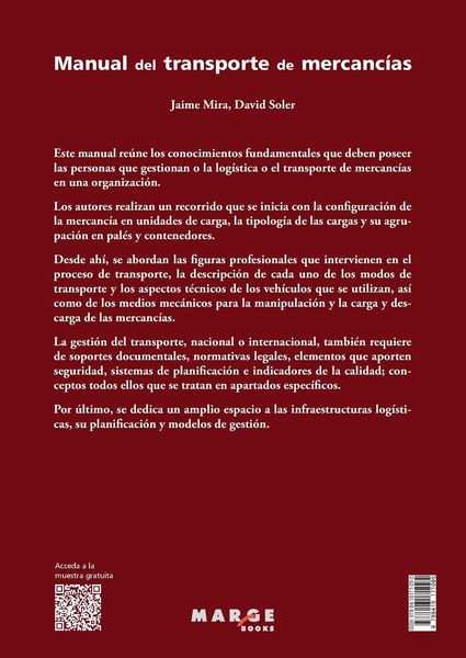 Produktbild: Manual del transporte de mercanc&iacute;as