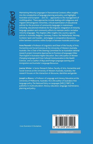 Produktbild: Maintaining Minority Languages in Transnational Contexts