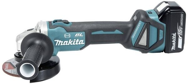Produktbild: Makita DGA513RTJ Akku-Winkelschleifer 125 mm inkl. Ladeger&auml;t, inkl. 2. Akku, inkl. Koffer 18 V 5 Ah