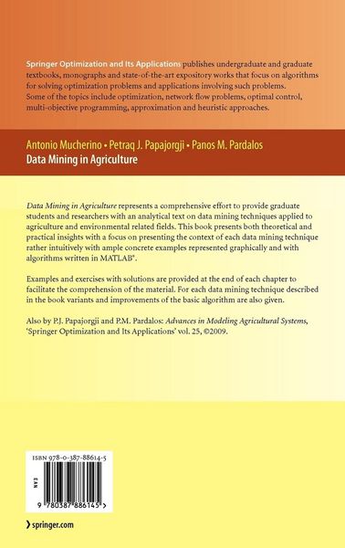 Produktbild: Data Mining in Agriculture