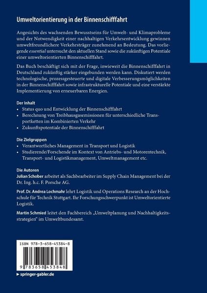 Produktbild: Umweltorientierung in der Binnenschifffahrt