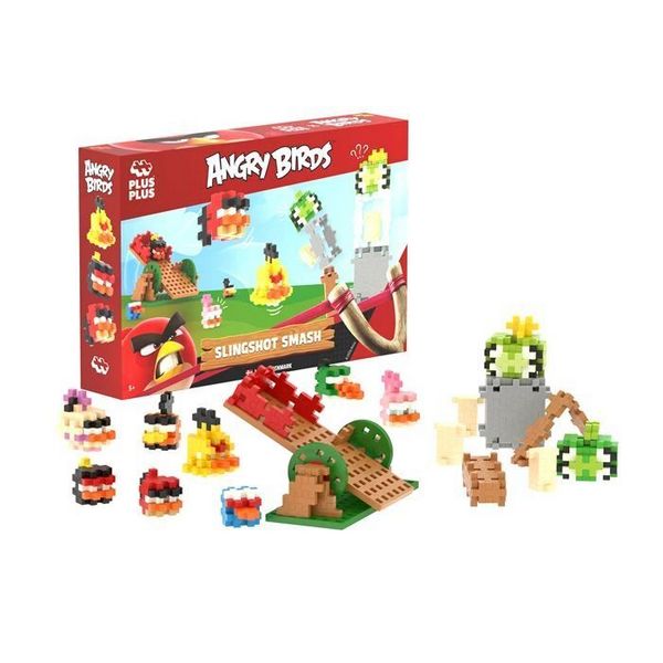 Produktbild: PLUS PLUS - 300 Kreativ Bausteine Angry Birds Schleuder