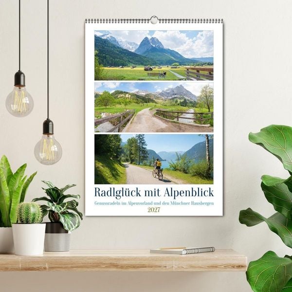 Produktbild: Radlgl&uuml;ck mit Alpenblick 2027 (Wandkalender 2027 DIN A2 hoch), CALVENDO Monatskalender
