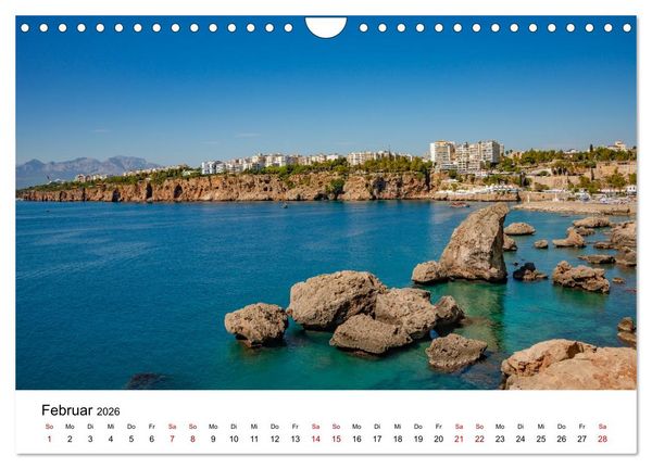 Produktbild: T&uuml;rkei, Antalya: Urlaubsparadies am Mittelmeer (Wandkalender 2026 DIN A4 quer), CALVENDO Monatskalender