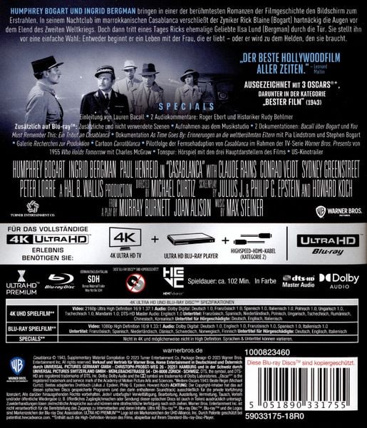 Produktbild: Casablanca (+ Blu-ray)
