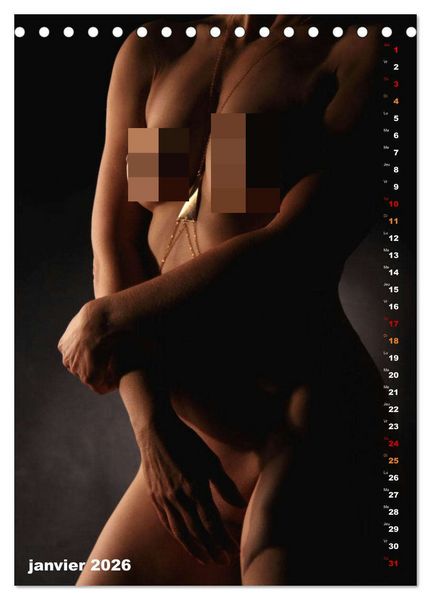 Produktbild: L'or nu (Calendrier de bureau 2026 DIN A5 horizontal), CALVENDO calendrier mensuel