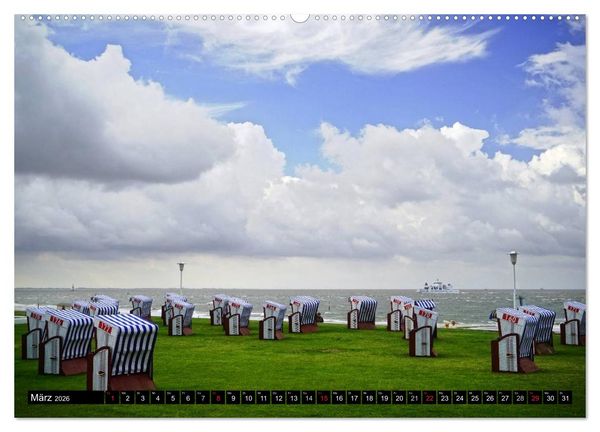 Produktbild: Norderney - von barfu&szlig; bis Lackschuh (Wandkalender 2026 DIN A2 quer), CALVENDO Monatskalender