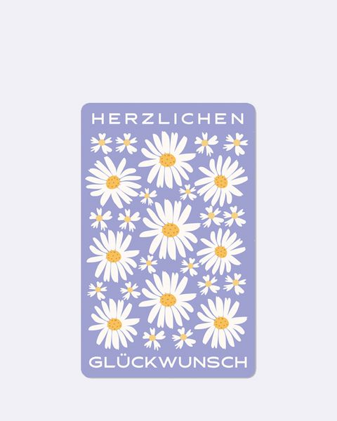 Produktbild: Lunacard Postkarte *Herzlichen Gl&uuml;ckwunsch