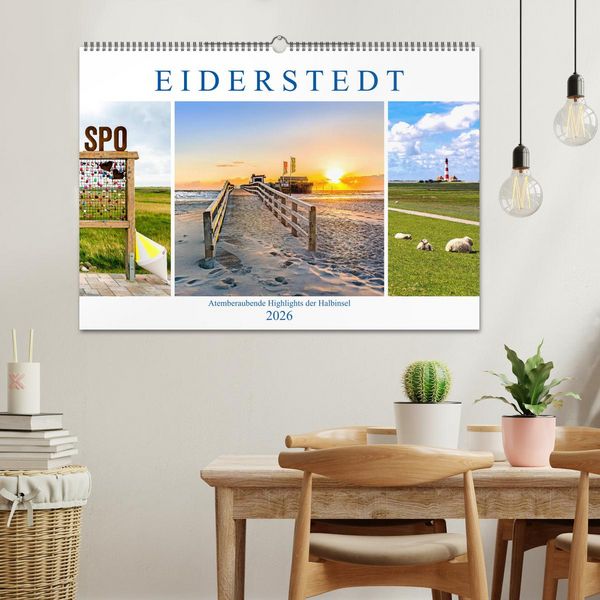 Produktbild: EIDERSTEDT-HIGHLIGHTS (Wandkalender 2026 DIN A2 quer), CALVENDO Monatskalender