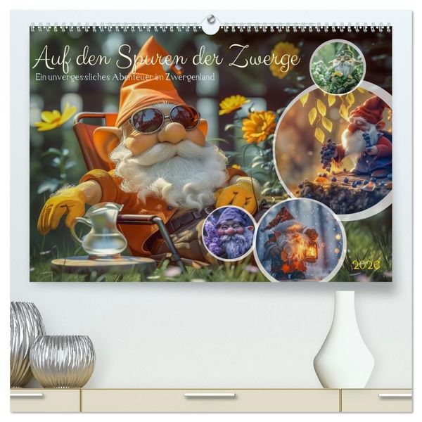 Produktbild: Auf den Spuren der Zwerge (hochwertiger Premium Wandkalender 2026 DIN A2 quer), Kunstdruck in Hochglanz