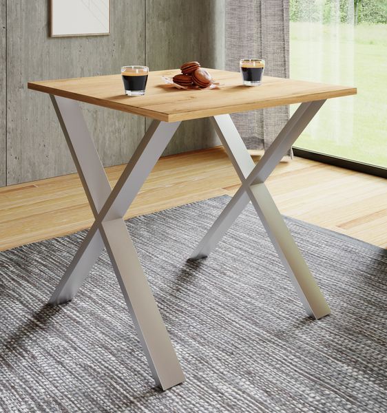 Produktbild: Premium Holz Esstisch K&uuml;chentisch Xona X 80x80