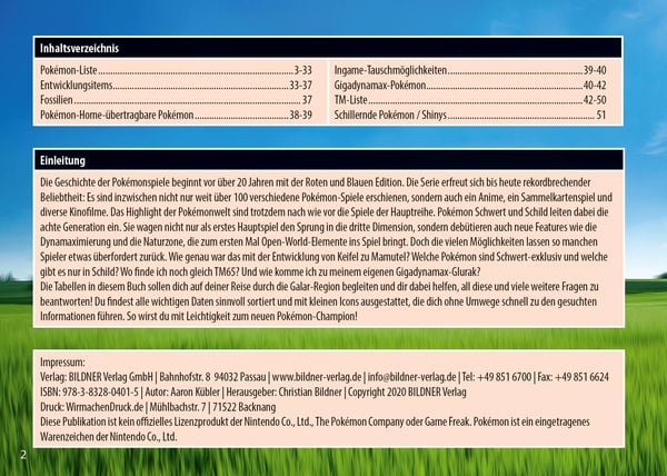 Produktbild: Die inoffizielle Pokémon-Übersicht für Schwert & Schild