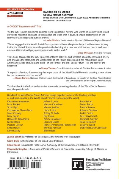 Produktbild: Handbook on World Social Forum Activism