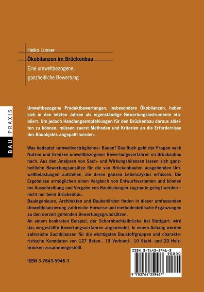 Produktbild: &Ouml;kobilanzen im Br&uuml;ckenbau