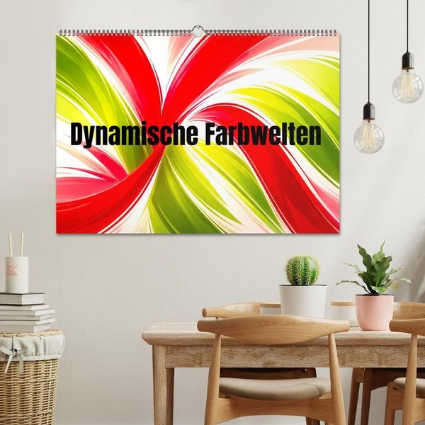 Produktbild: Dynamische Farbwelten (Wandkalender 2027 DIN A2 quer), CALVENDO Monatskalender