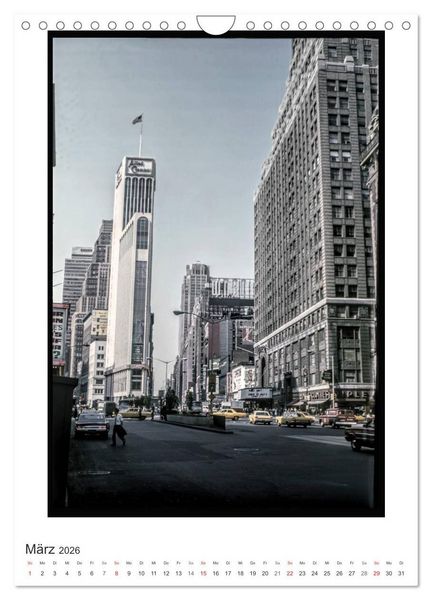 Produktbild: NEW YORK CITY - Vintage Views (Wandkalender 2026 DIN A4 hoch), CALVENDO Monatskalender