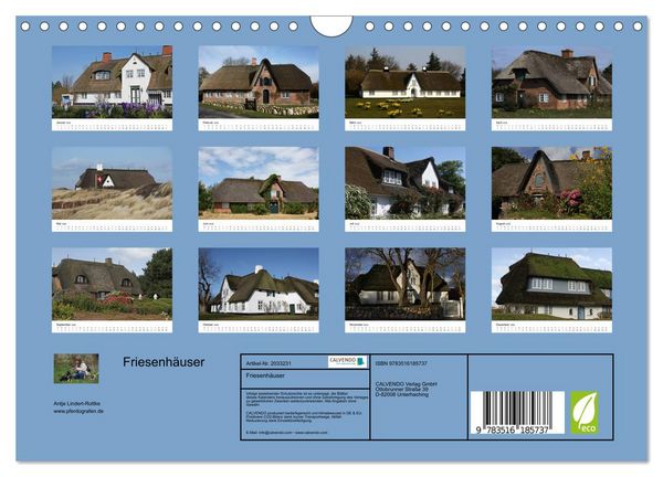 Produktbild: Friesenh&auml;user (Wandkalender 2026 DIN A4 quer), CALVENDO Monatskalender